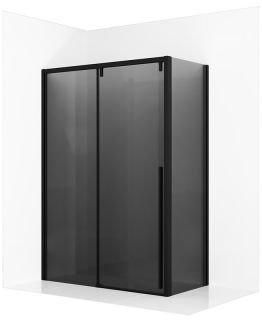 Душевой уголок Ambassador Intense 110022203IBB-110IBB 140x110см чёрный/тонированное